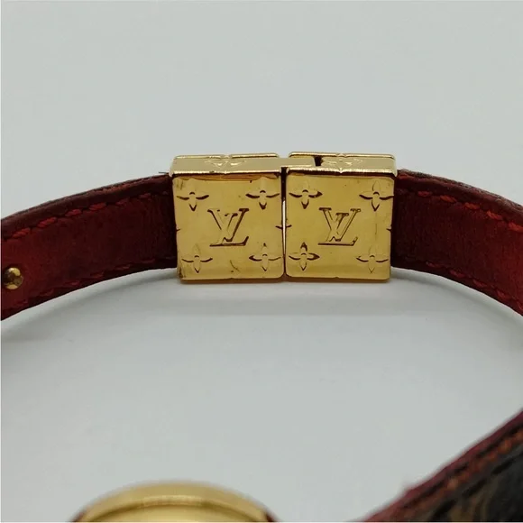 Louis Vuitton Gold and Brown Monogram Bracelet- REVERSIBLE!! - Picture 5 of 9